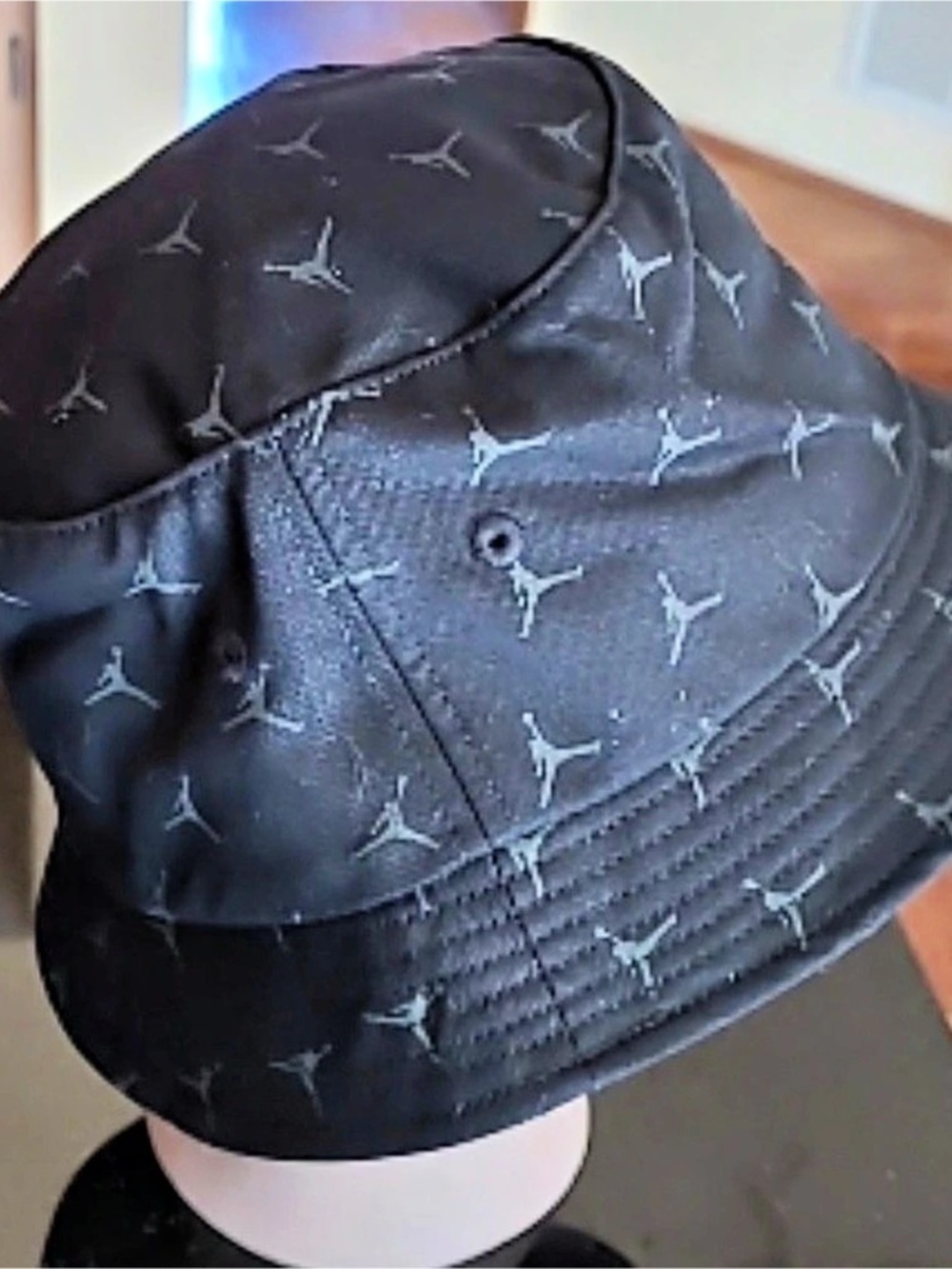 Jordan bucket hat Black & Gray Size Medium EUC